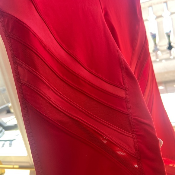 Red legging with mesh design. New with tags. Multiple sizes available - Picture 3 of 4